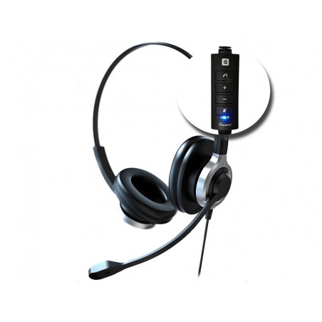 Auricular accutone ub610mkii uc alta gama biaural usb controlador cancelacion 90