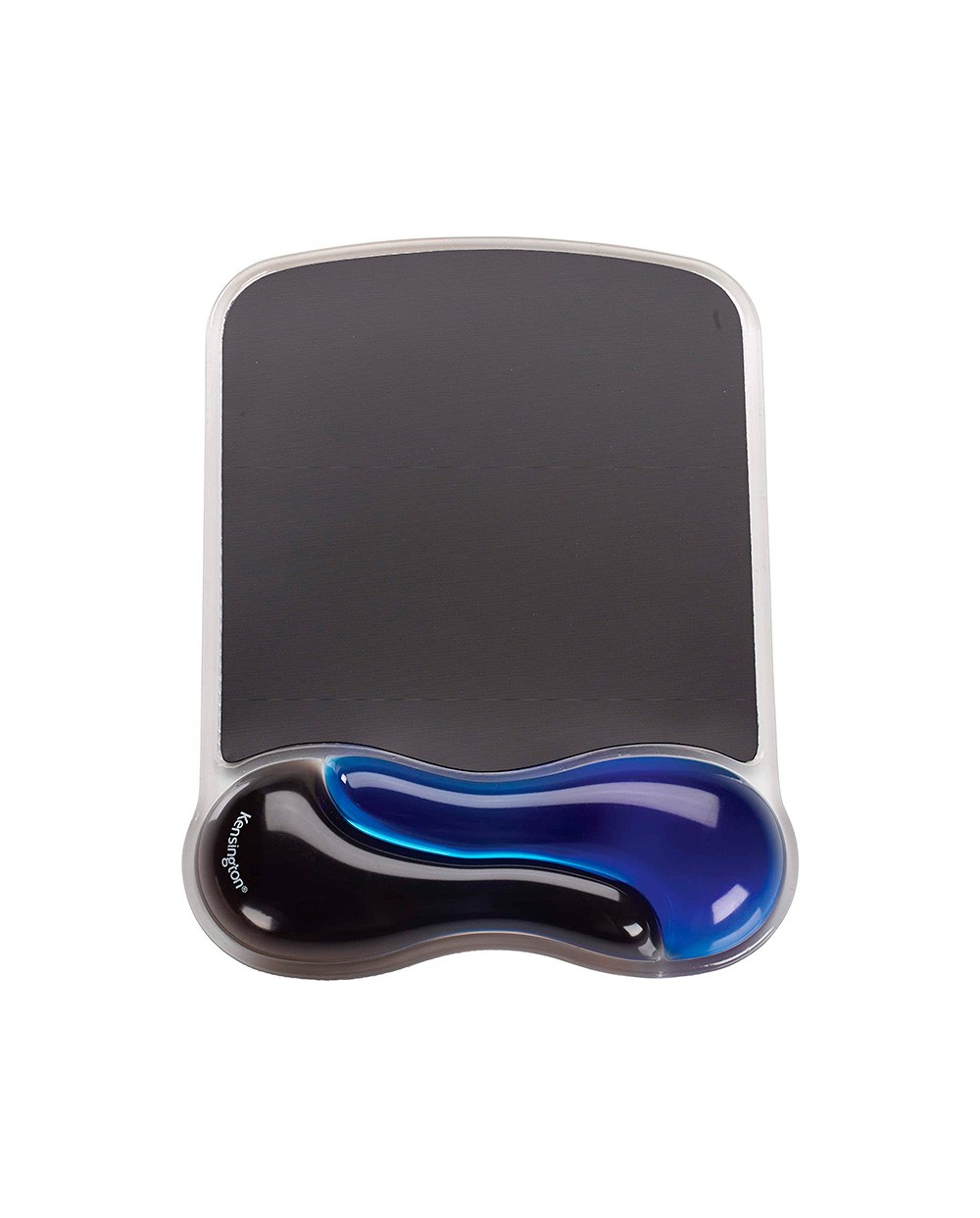 Alfombrilla para raton kensington duo gel con reposamunecas color negro azul 240x182x25 mm