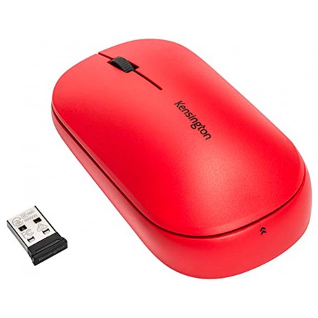 Raton inalambrico kensington suretrack dual color rojo