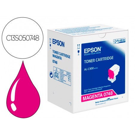 Toner epson c13s050748 magenta 8800 paginas