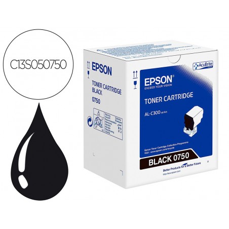 Toner epson c13s050750 negro 7300 paginas