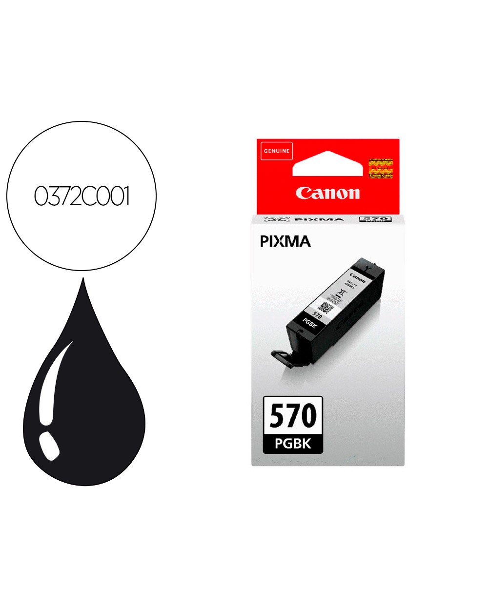 Ink jet canon pixma pgi 570 b negro 15ml