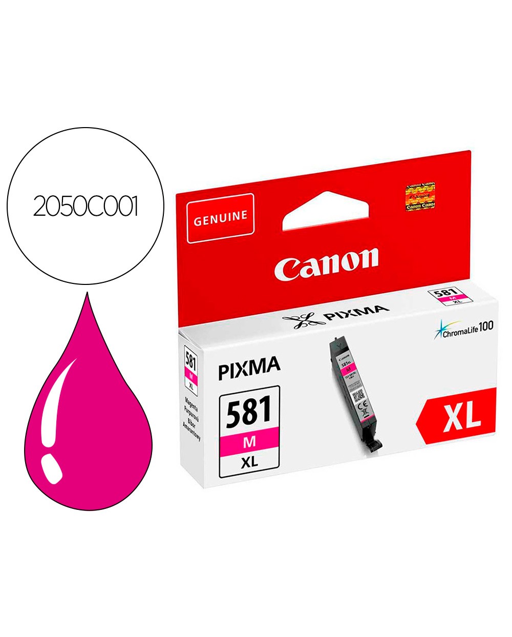 Ink jet canon pixma cli 581xl magenta