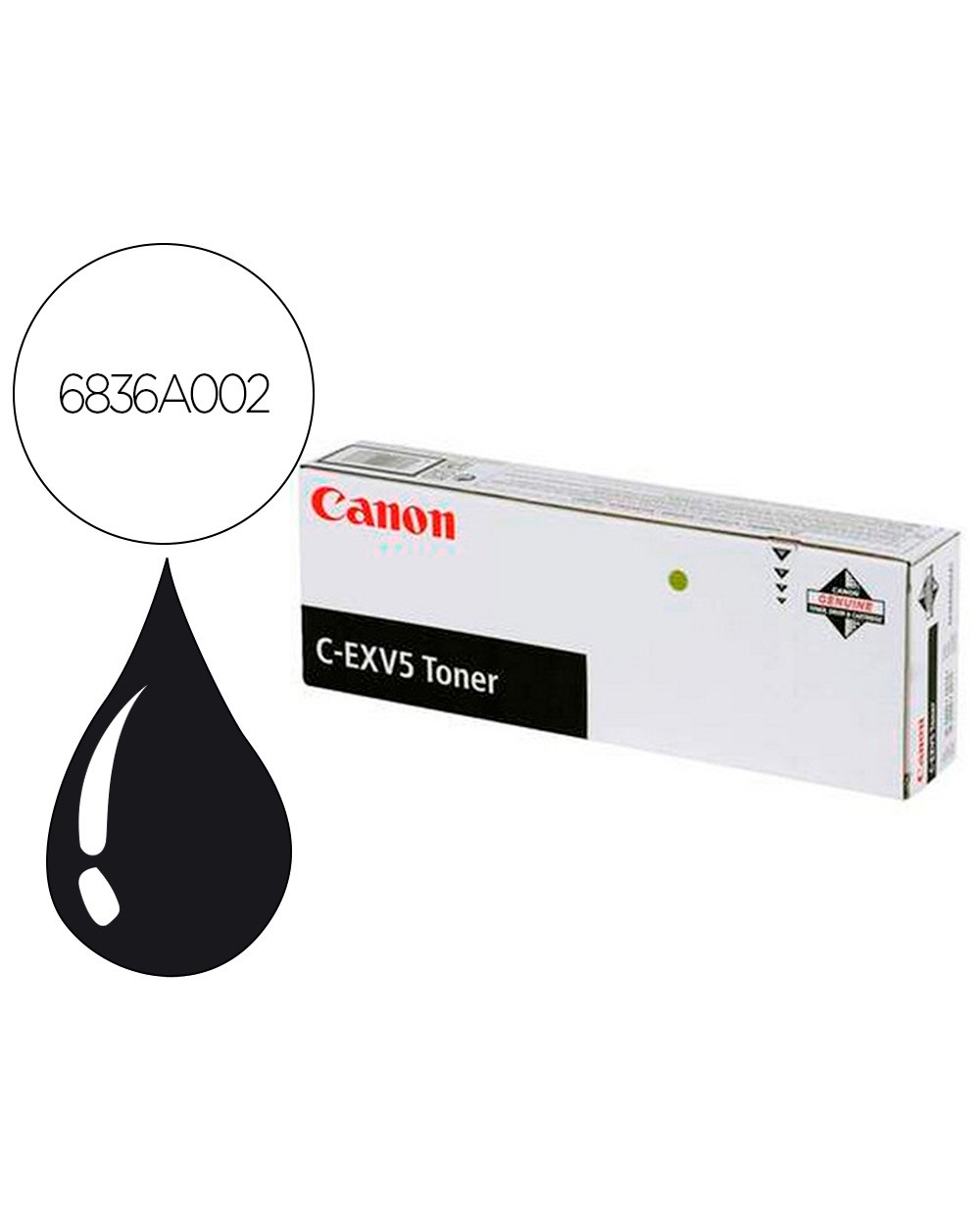 Toner canon exv5 ir1600 ir1610 ir1670 ir2000 negro