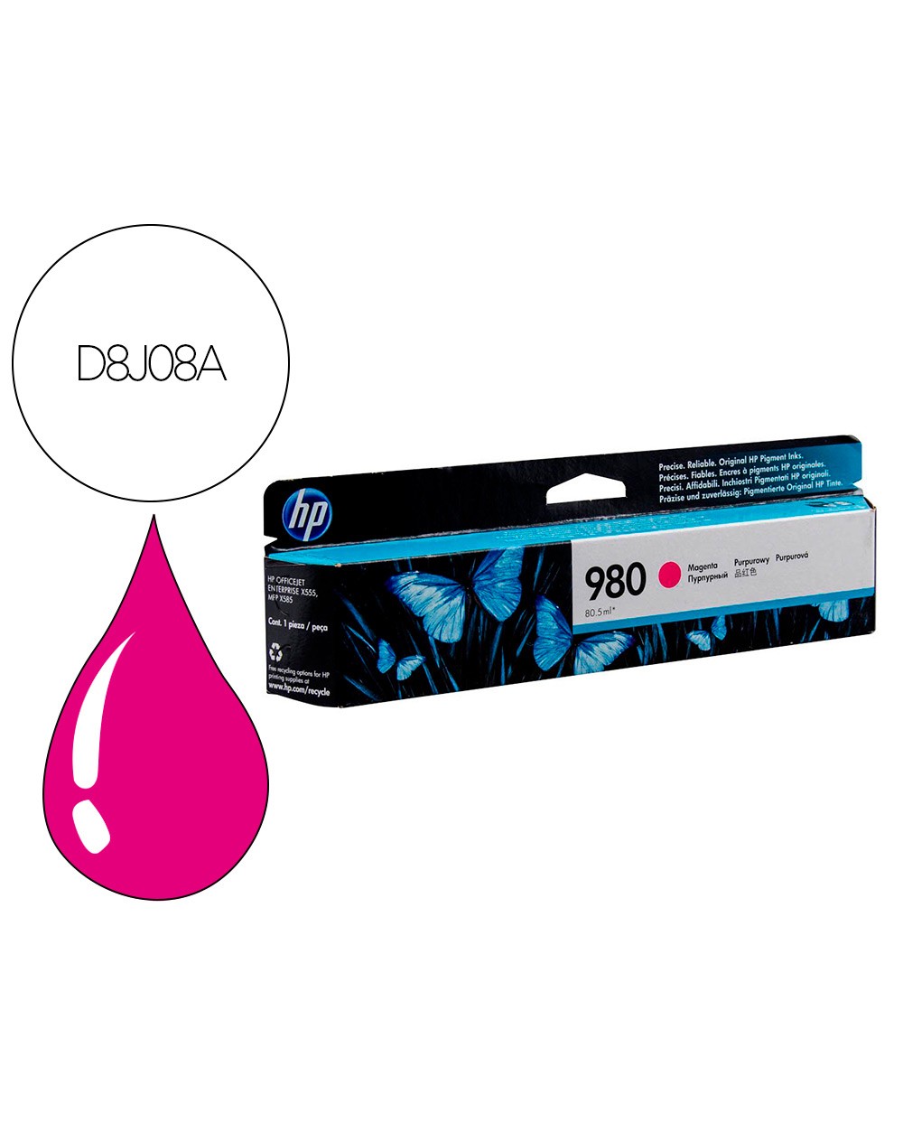 Toner hp empresa x585toner magenta n 980