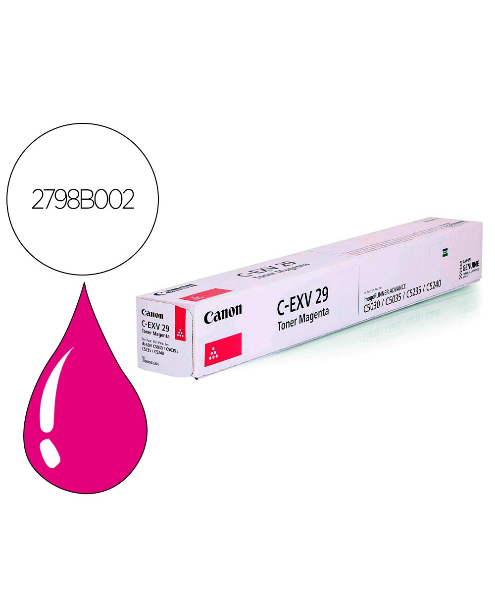 Toner canon exv29m irc5030 irc5035 magenta