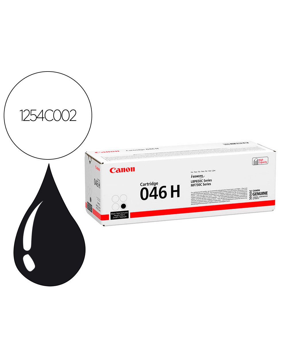 Toner canon 046hbk lbp650 mfc730 negro