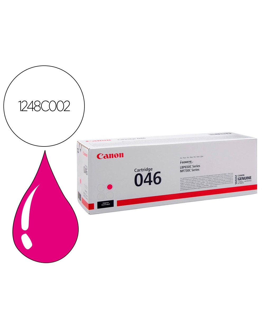 Toner canon 046m lbp650 mfc730 magenta