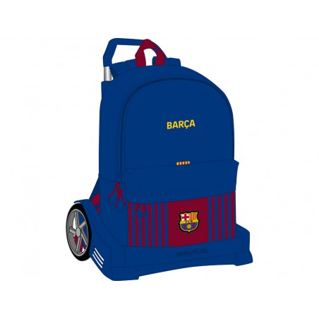 Cartera escolar safta fc barcelona 1 equipacion 21 22 con carro 310x150x470 mm