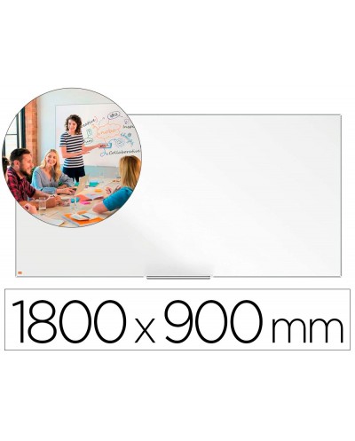 Pizarra blanca nobo nano clean ip pro lacada magnetica 1800x900 mm
