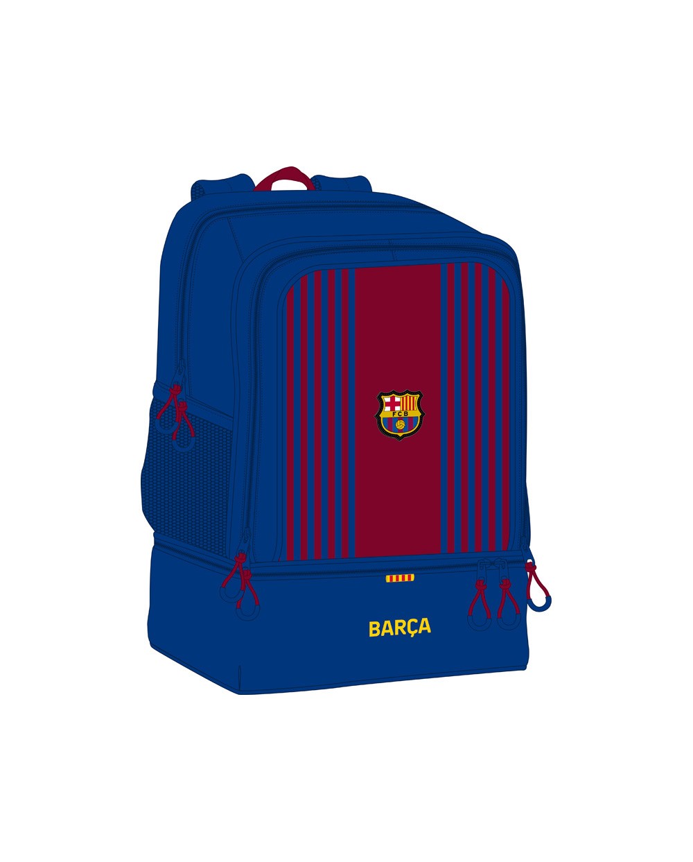 Cartera escolar safta fc barcelona 1 equipacion 21 22 mochila entretenimiento 350x240x500 mm