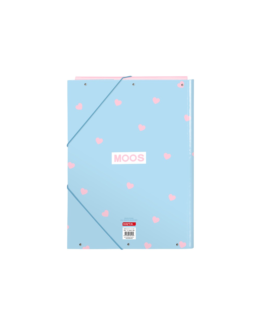 Carpeta gomas safta folio solapas moos panda