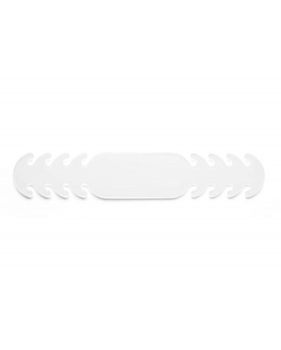 Ajustador salvaorejas mascarilla silicona flexible 3 posiciones ajuste color blanco 194x18cm