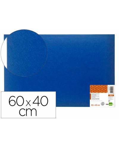 Tablero de fieltro liderpapel mural color azul 40x60 cm
