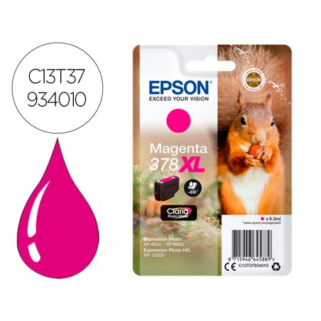 Ink jet epson 378 xl expression home xp 8605 8606 xp 15000 xp 8500 8505 magenta 830 pag