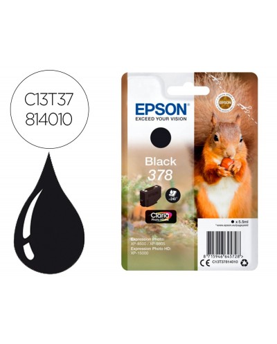 Ink jet epson 378 expression home xp 8605 8606 xp 15000 xp 8500 8505 negro 240 pag