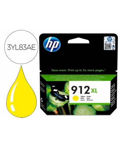 Ink jet hp 912 xl officejet 8010 8020 8035 amarillo 825 pag