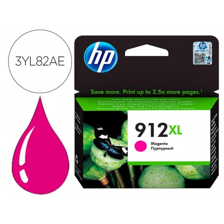 Ink jet hp 912 xl officejet 8010 8020 8035 magenta 825 pag