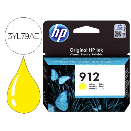 Ink jet hp 912 officejet 8010 8020 8035 amarillo 315 pag