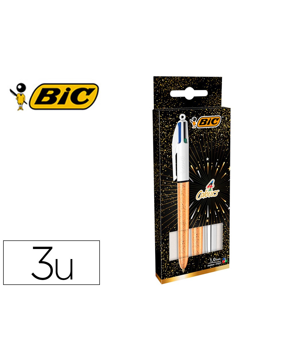 Set regalo bic 50 aniversario 2acuatro colores oro mate 1 shine plata