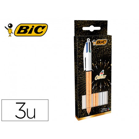 Set regalo bic 50 aniversario 2acuatro colores oro mate 1 shine plata