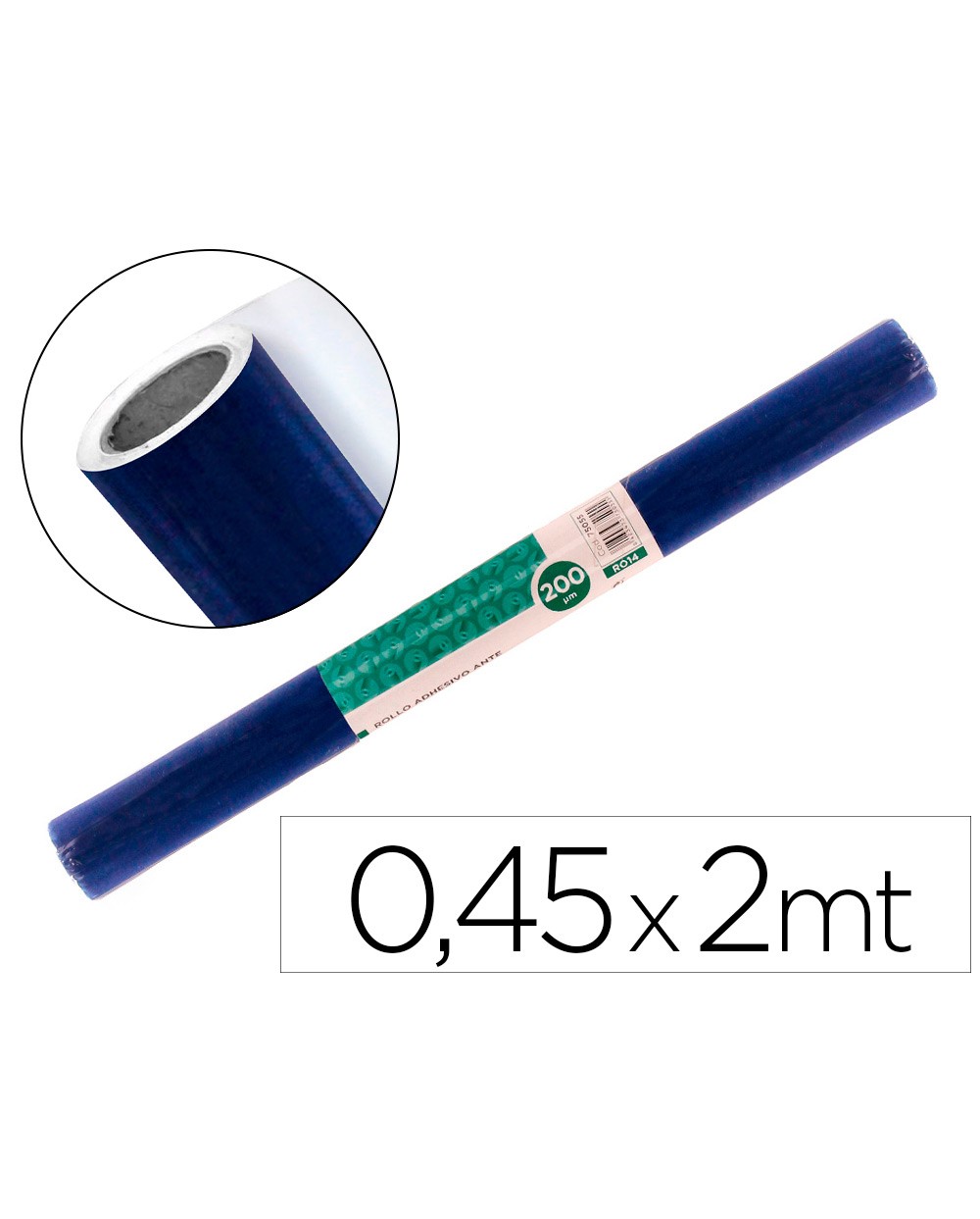 Rollo adhesivo liderpapel especial ante azul rollo de 045 x 2 mt