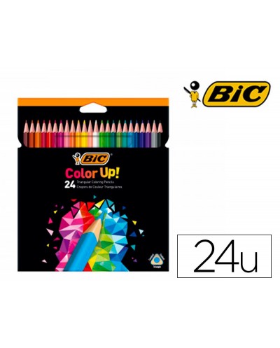 Lapices de colores color up caja de 24 unidades colores surtidos