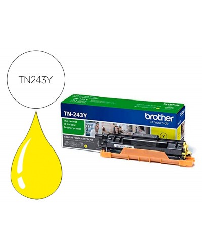 Toner brother tn243y dcp l3510cdw hl l3270cdw mfc l3710cw amarillo 1000 paginas