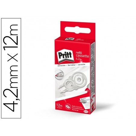 Recambio corrector pritt roller flex 42 mm x 12 m
