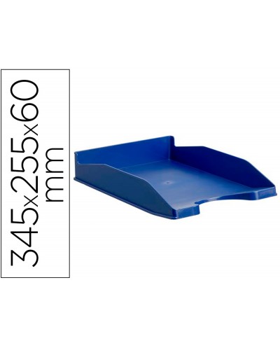 Bandeja sobremesa archivo 2000 ecogreen plastico 100 reciclado apilable formatos din a4 y folio color azul