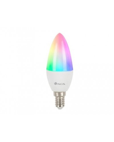 Bombilla ngs smart wifi led bulb gleam 514c halogena colores 5w 500 lumenes e14 regulable en intesidad