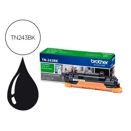 Toner brother tn243bk dcp l3510cdw hl l3270cdw mfc l3710cw negro 1000 paginas