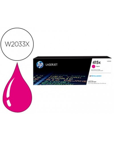 Toner hp 415x laser color m454 mfp m479 magenta 6000 paginas