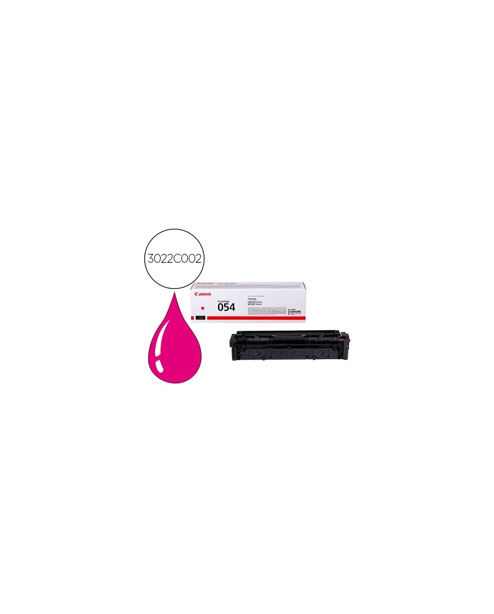 Toner canon 054 lbp622 mf641 i sensys lbp621 623 641 643 645 622 magenta 1200 paginas