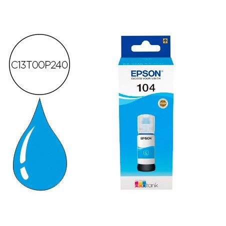 Ink jet epson ecotank 104 et 2710 2711 2712 2720 2726 4700 cian 7500 paginas