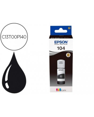 Tinta epson ecotank 104 et 2710 2711 2712 2720 2726 4700 negro 4500 paginas