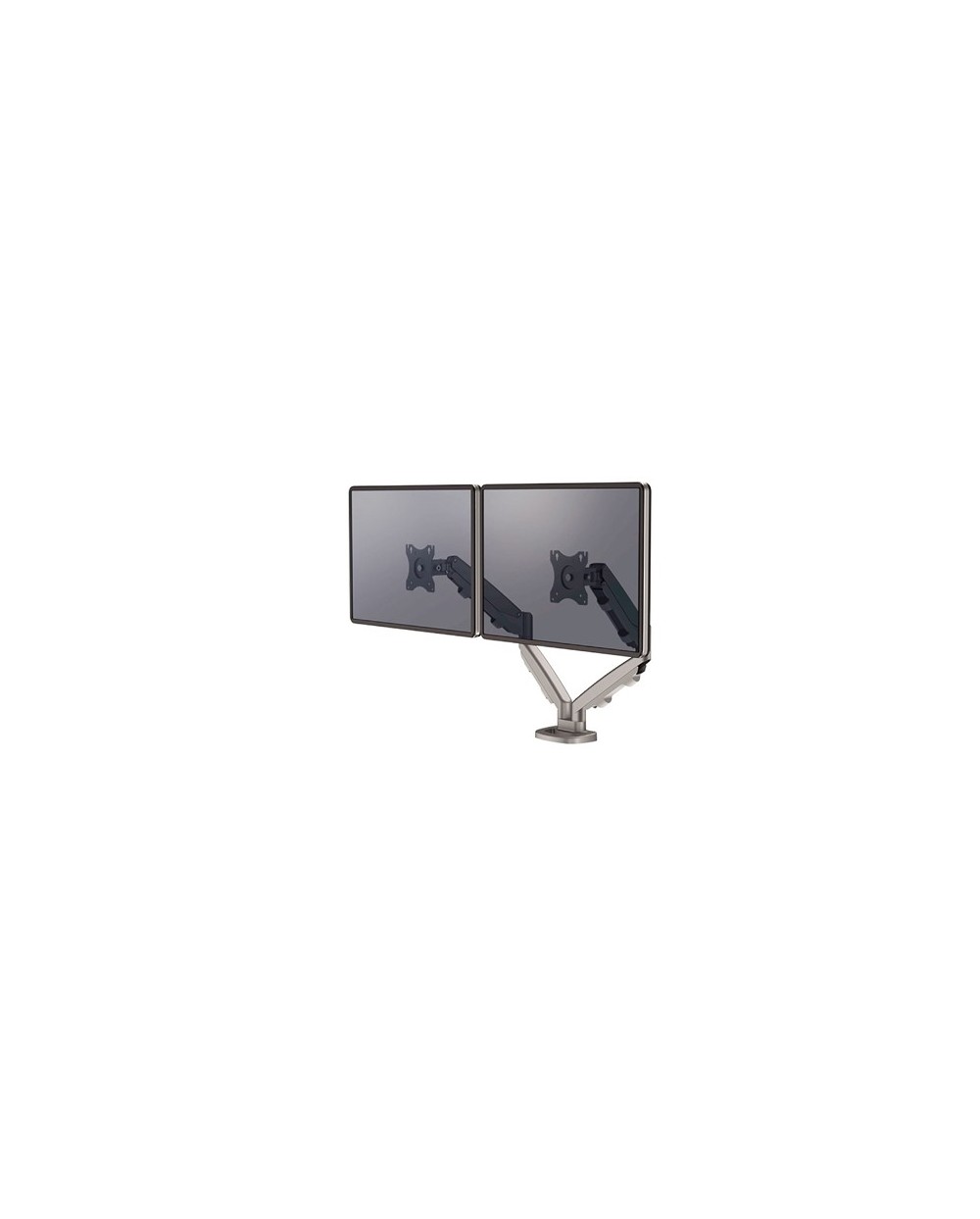 Brazo para monitor fellowes serie eppa ajustable altura 2 pantallas normativa vesa hasta 10 kg plata