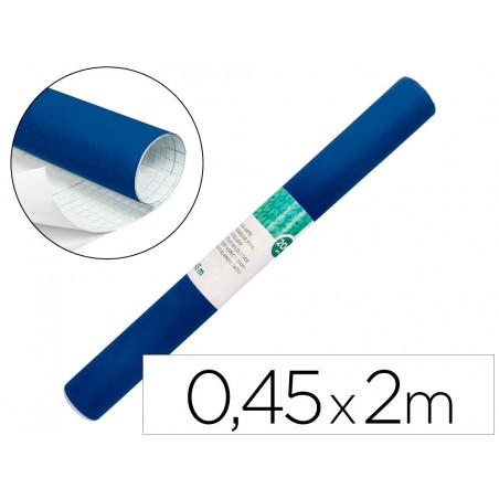 Rollo adhesivo liderpapel unicolor azul brillo rollo de 045 x 2 mt