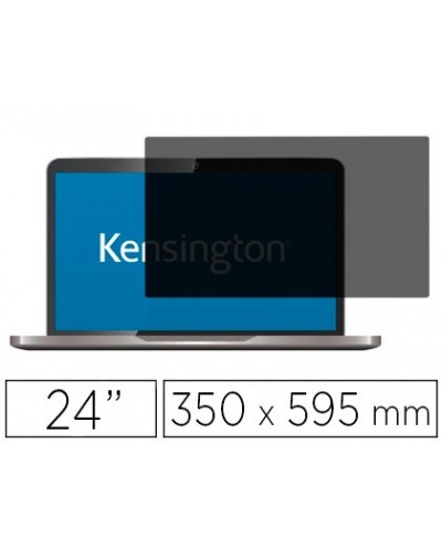 Filtro para pantalla kensington privacidad 24 extraible 2 vias panoramico 16 9 350x595 mm