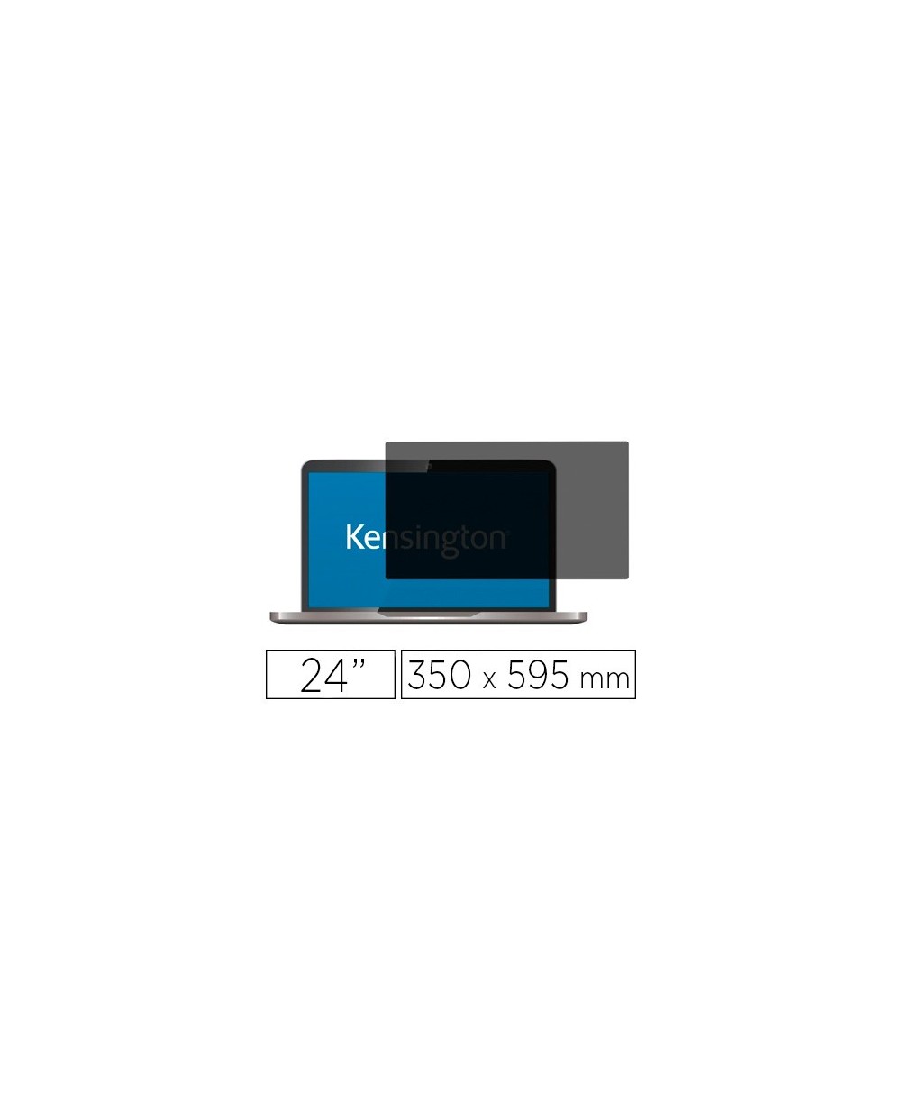 Filtro para pantalla kensington privacidad 24 extraible 2 vias panoramico 16 9 350x595 mm