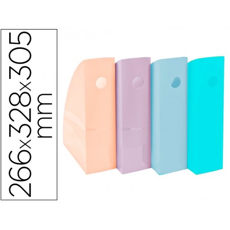 Revistero exacompta aquarel mag cube set de 4 unidades colores pastel 266x328x305 mm