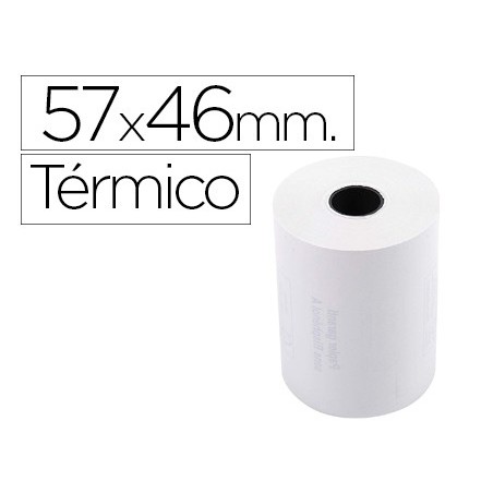Rollo sumadora exacompta termico 57 mm x 46 mm 55 g m2 sin bisfenol a