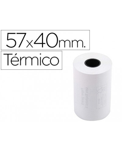 Rollo sumadora exacompta termico 57 mm x 40 mm 55 g m2 sin bisfenol a