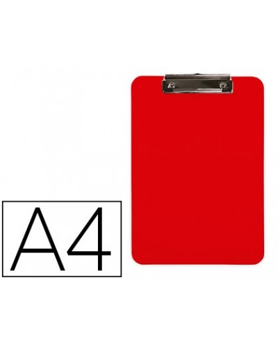 Portanotas q connect plastico din a4 rojo 25mm