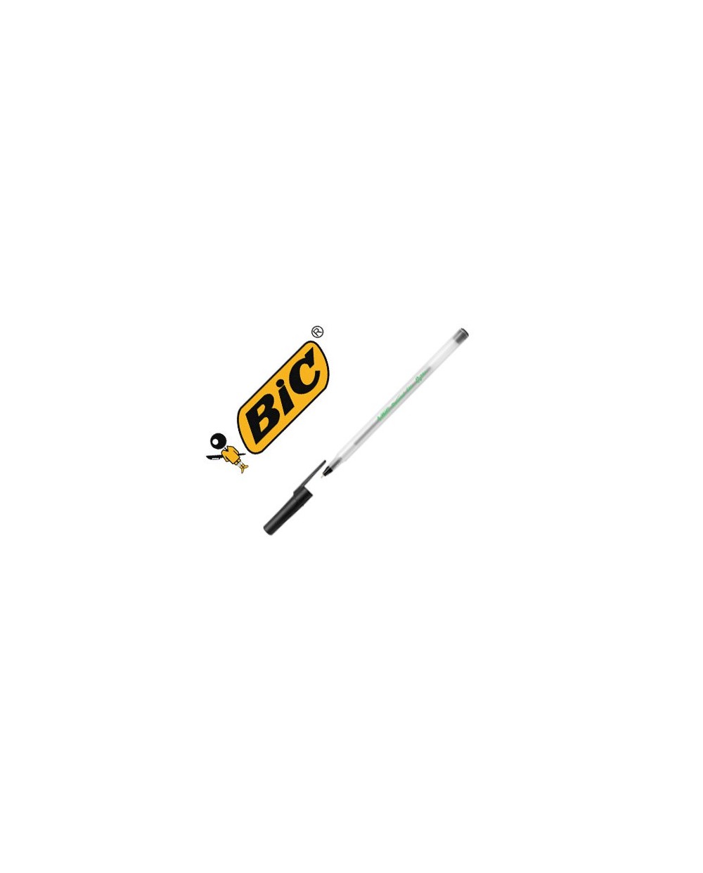 Boligrafo bic ecolutions round stic negro