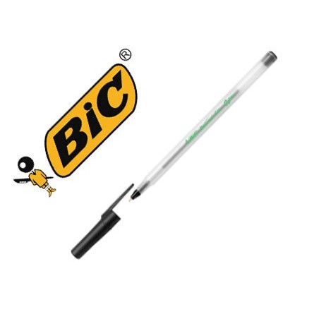 Boligrafo bic ecolutions round stic negro