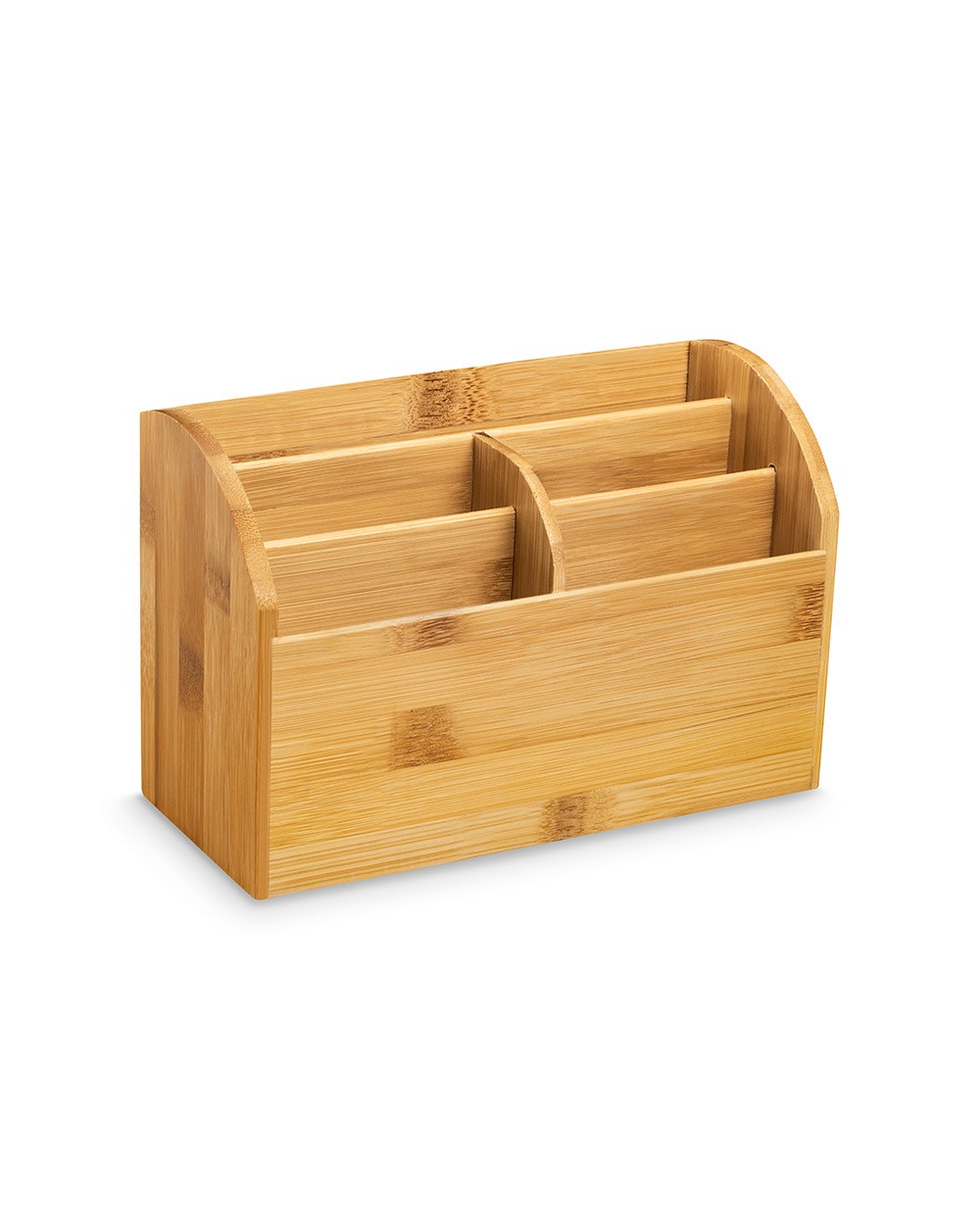 Organizador de sobremesa cep silva bambu 5 compartimentos 227x97x150 mm