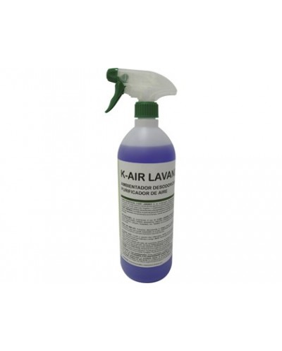 Ambientador spray ikm k air olor flor de lavanda botella de 1 litro