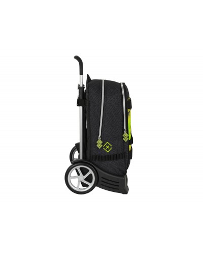 Cartera escolar safta con carro 310x170x440 mm nerf neon