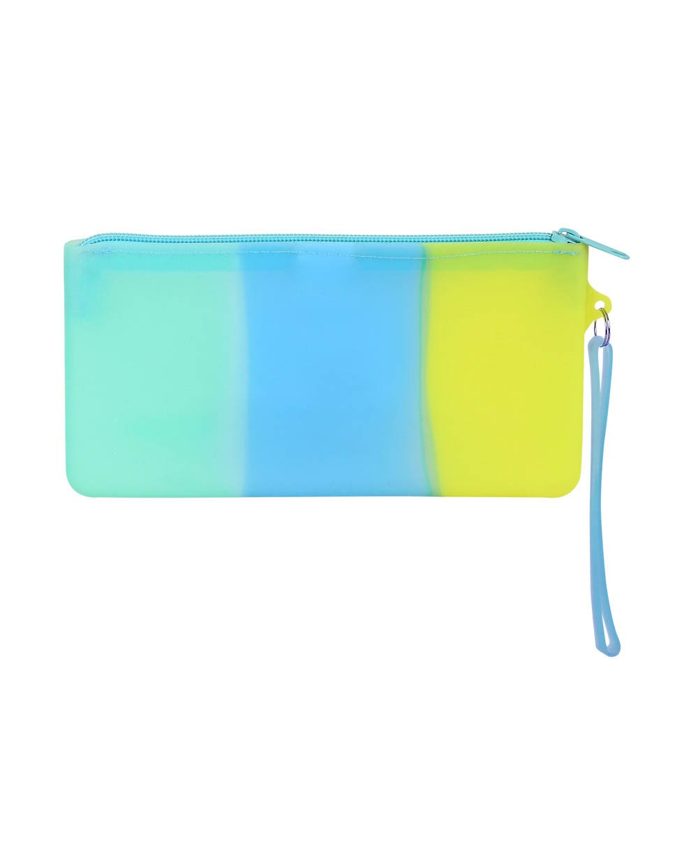 Bolso escolar safta portatodo tricolor plano silicona 210x20x105 mm